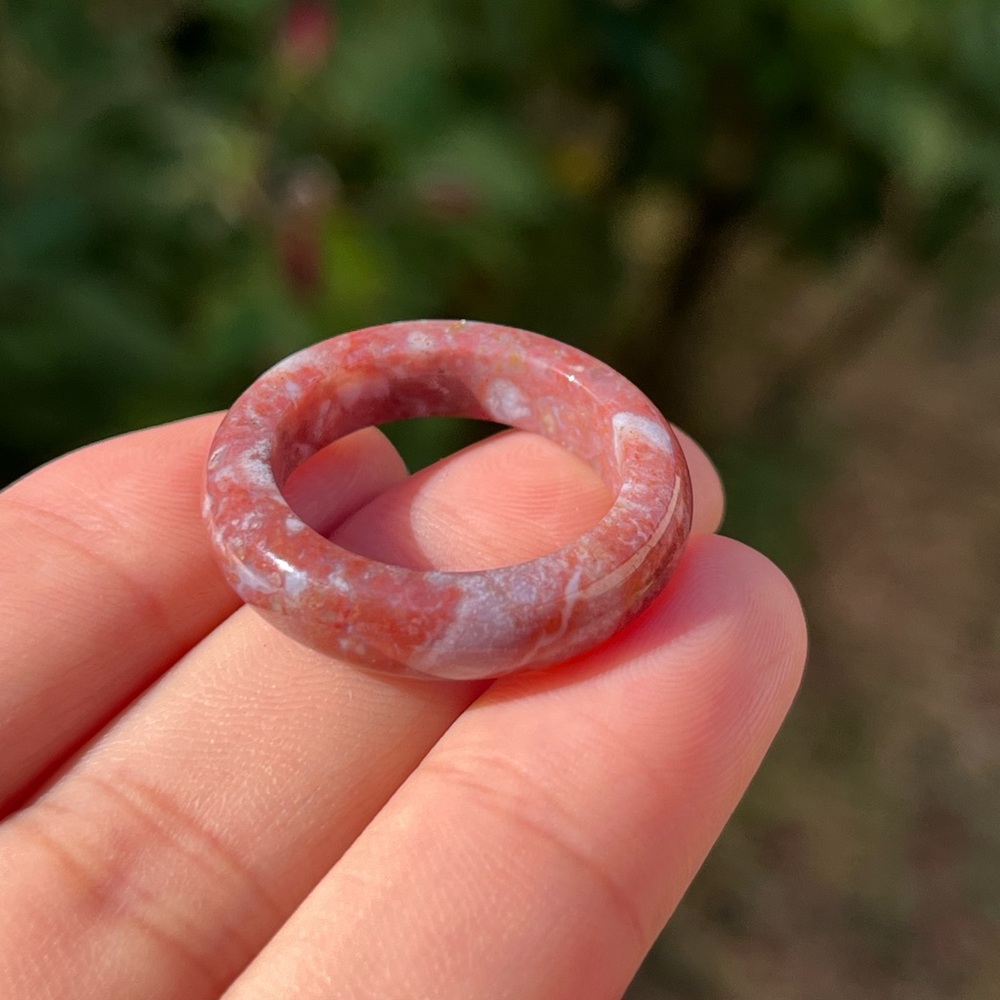 Size 9 ocean Jasper band ring‎